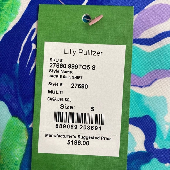 Lilly Pulitzer JACKIE SILK SHIFT DRESS - Picture 12 of 12